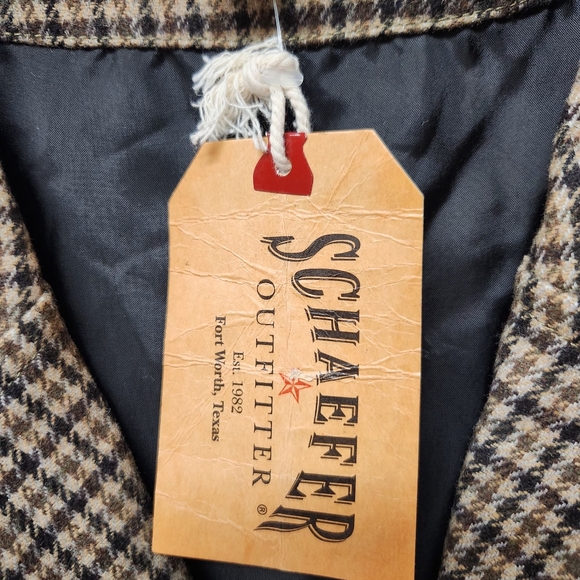 Schaefer Outfitter Laramie Western Wool Blend Vest 3XL Gun Club Houndstooth New - Picture 5 of 11